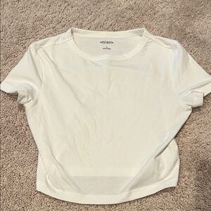 wild fable White cropped Crewneck Tee